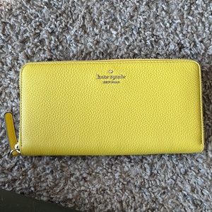 Yellow Kate Spade Large Wallet